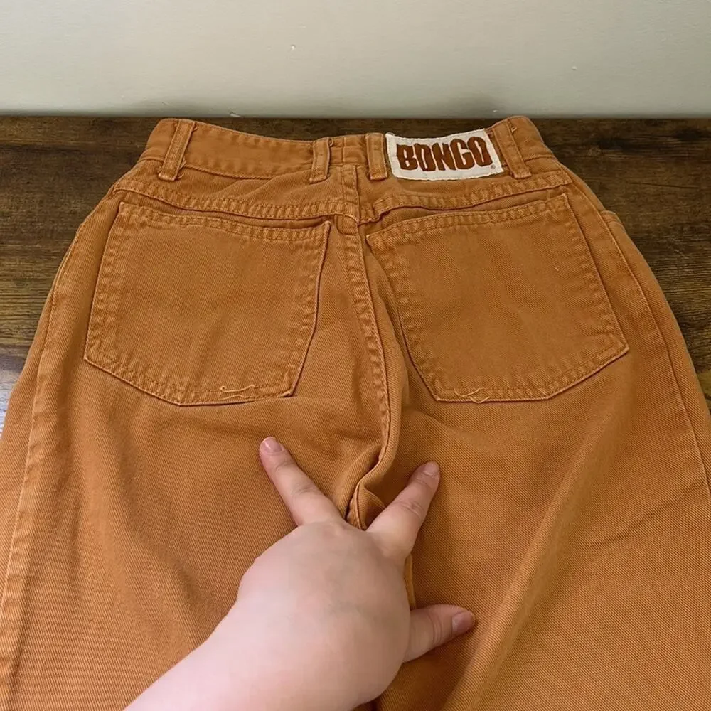 Vintage 90’s BONGO Light Brown High Rise Cotton Mom-Jeans - Picture 10 of 12